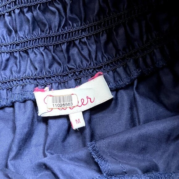 Parker Wen Blue Embroidered Maxi Skirt Size M - Picture 5 of 8